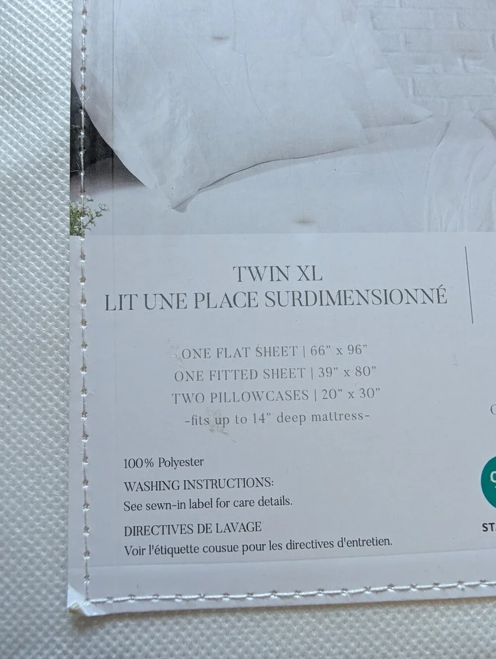 Dream Stories X-Long Twin 4-Piece Sheet Set - White